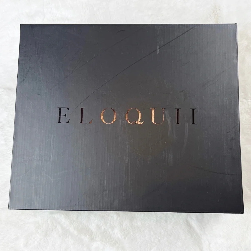 NIB Eloquii Kase Mixed Media Faux Leather/Faux Suede Booties Black
